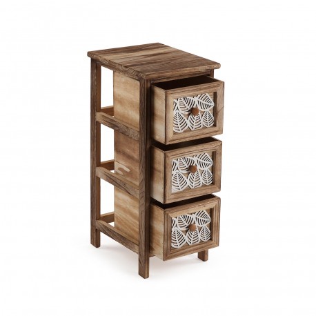CAJONERA 3 CAJONES LEAF 26X32X63