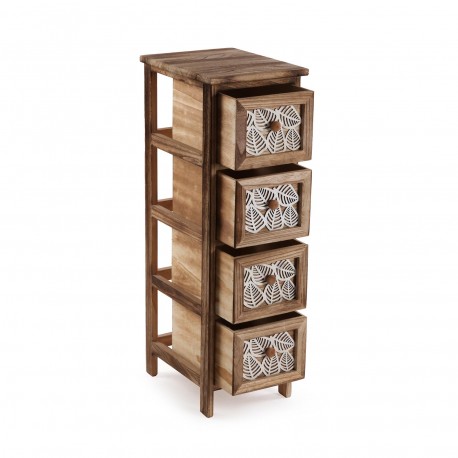 CAJONERA 4 CAJONES LEAF 26X32X81
