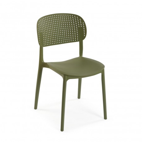 SILLA DE COMEDOR CAQUI APILABLE