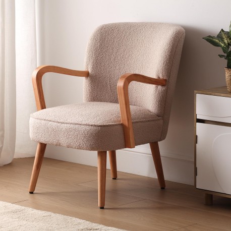 SILLON CON REPOSABRAZOS KORA BEIGE