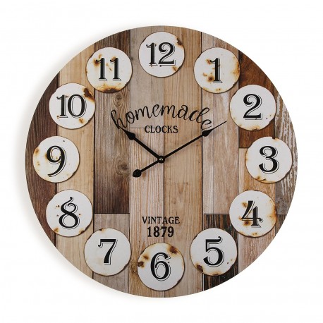 RELOJ DE PARED MADERA 58CM