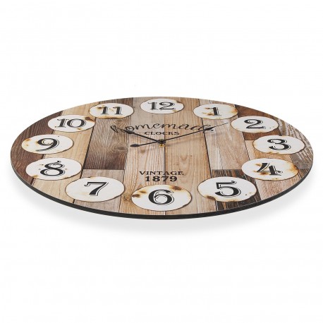 RELOJ DE PARED MADERA 58CM