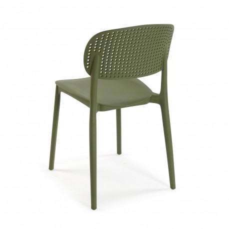 SILLA DE COMEDOR CAQUI APILABLE