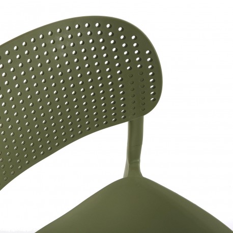 SILLA DE COMEDOR CAQUI APILABLE