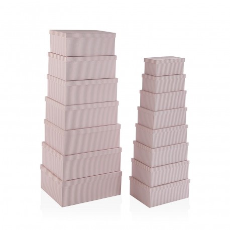 SET 15 CAJAS CARTON RAYAS