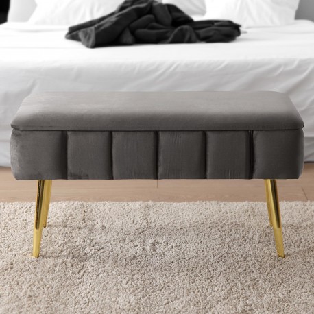 PIE DE CAMA SOGNO GRIS