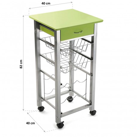 CARRO COCINA VERDE 40CM