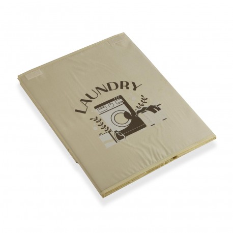 CESTO ROPA  PLEGABLE  BLANCO