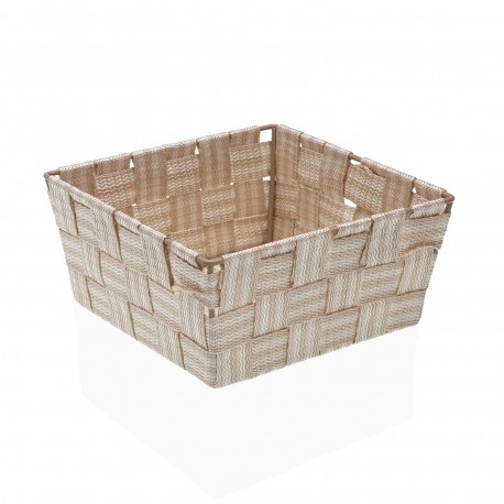 CESTA CUADRADA BEIGE