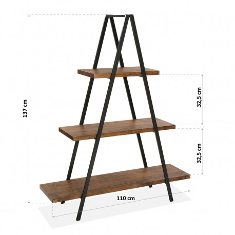 ESTANTERIA 3 BALDAS TRIANGULAR