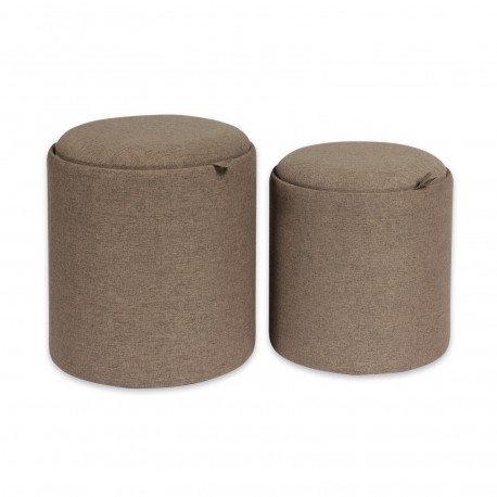 SET 2 PUFFS CHOCOLATE C/ BANDE