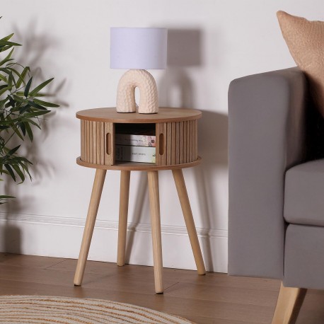 LAMPARA DE MESA ARCO CREMA