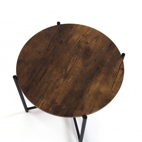 MESA AUXILIAR REDONDA MADERA 51x40