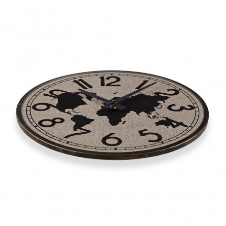 RELOJ DE PARED MAPA 40CM