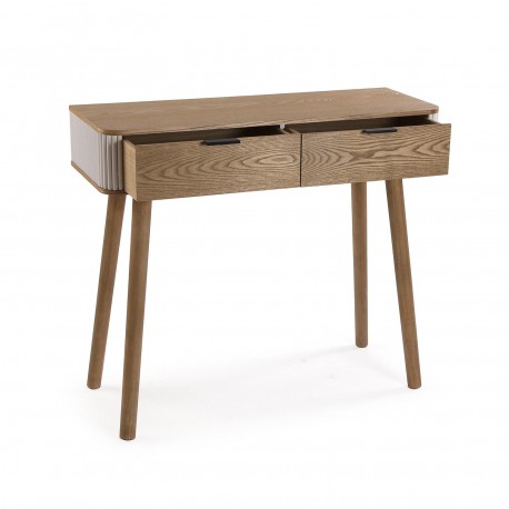 CONSOLA 2 CAJONES LEIAH 90CM
