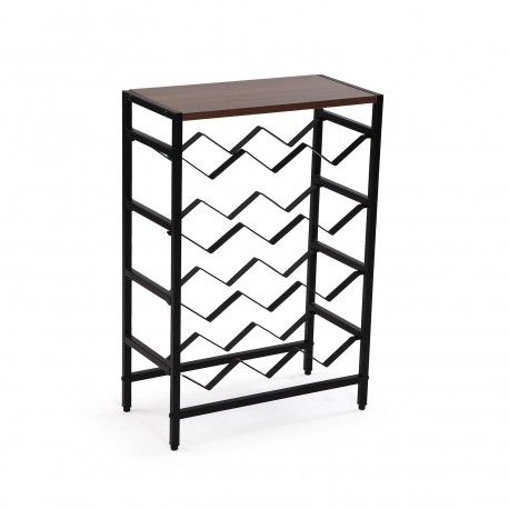 MUEBLE BOTELLERO 12 BOTELLAS NEGRO