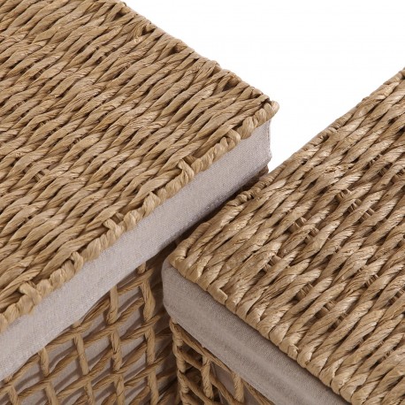 SET DE 2 CESTAS ALTAS MARRON NADIR