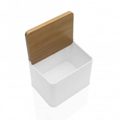 SALERO BLANCO C/ TAPA DE MADERA