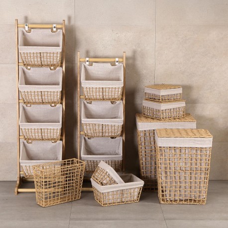 MUEBLE BAÑO 3 CESTAS MARRON NADIR