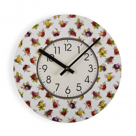 RELOJ MADERA  STRAWBERRY 29CM