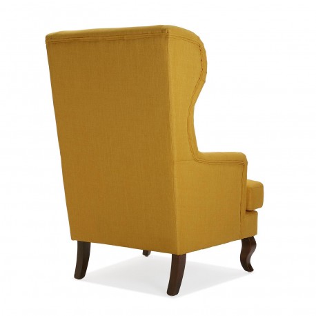 SILLON LISO MOSTAZA BUTTONS