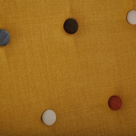 SILLON LISO MOSTAZA BUTTONS
