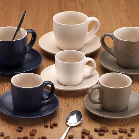SET 6 TAZAS TE C/PLATO TASHI