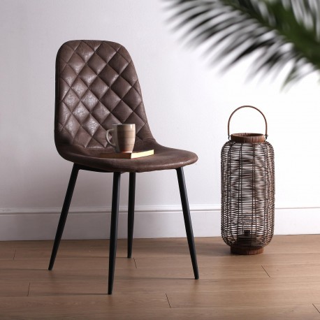SILLA SERENA MARRON OSCURO