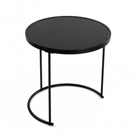 SET MESILLAS NEGRAS CRISTAL