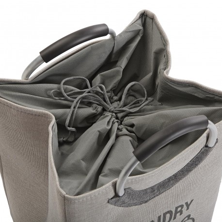 CESTO DE ROPA LAUNDRY GRIS CL