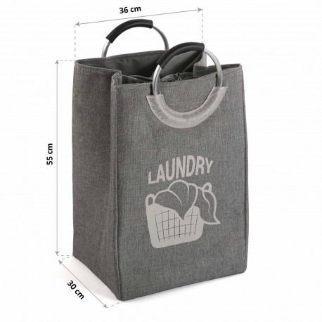 CESTO DE ROPA LAUNDRY GRIS OSC