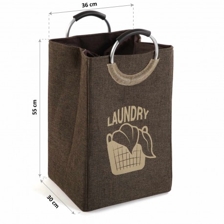 CESTO DE ROPA LAUNDRY CHOCO