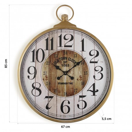 RELOJ PARED METAL