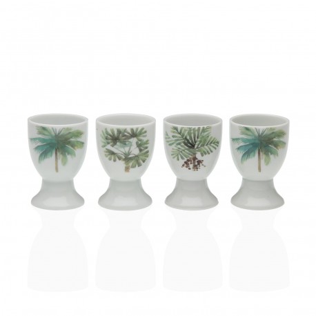 SET 4 SOPORTE HUEVOS HOJAS