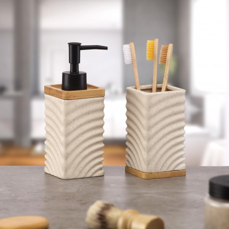 DISPENSADOR BEIGE ONDAS