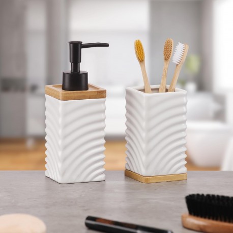 DISPENSADOR BLANCO ONDAS