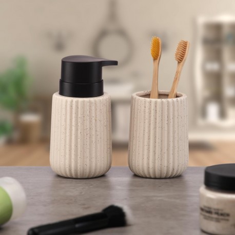 DISPENSADOR BEIGE VERTICAL LINES