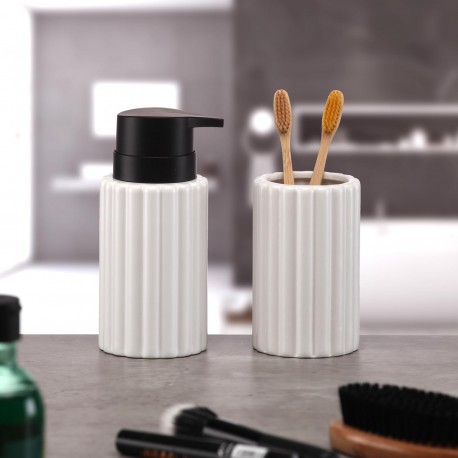 DISPENSADOR BLANCO ESTRIADO