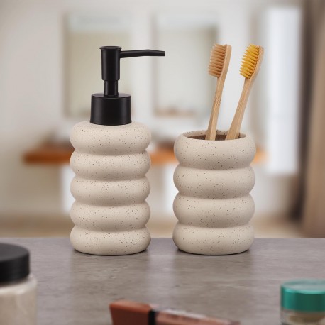 DISPENSADOR ONDULADO EN BEIGE