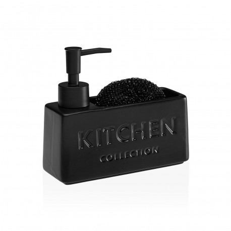 DISPENSADOR ESTROPAJERO "KITCHEN"  NEGRO
