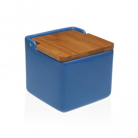 SALERO TAPA BAMBÚ AZUL