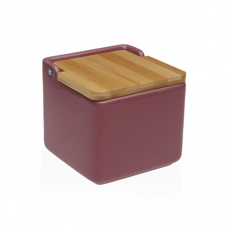 SALERO TAPA BAMBÚ BURGUNDY