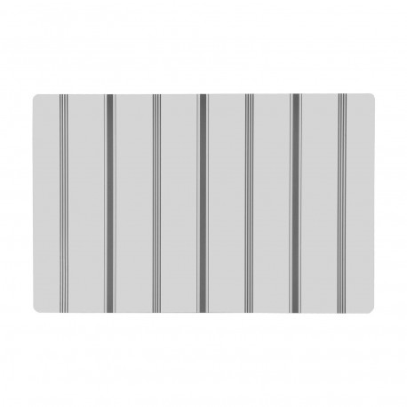 SALVAMANTEL  BLANCO RAYAS GRIS