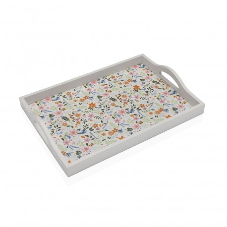 BANDEJA MADERA FLOWERS 34 X 24