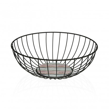CESTA METALICA NEGRA LIGNE