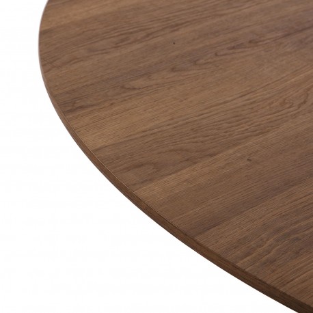 MESA NATURAL LIA 120 CM CON BASE NEGRA