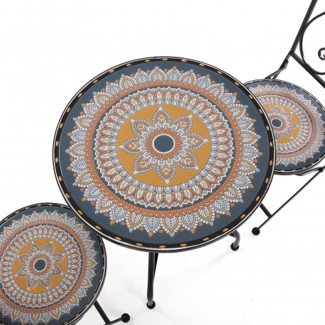 SET MESA Y 2 SILLAS CRETA