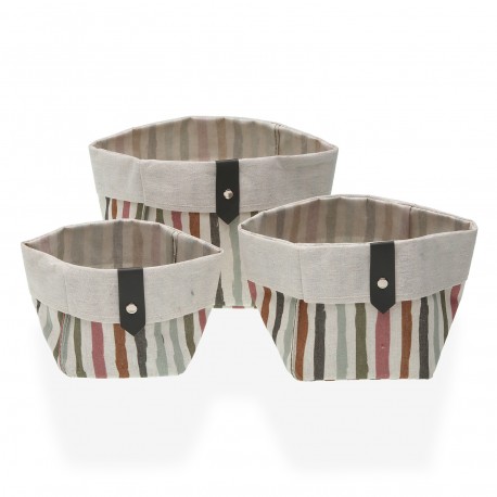 SET 3 CESTAS CUADRADAS LIGNE