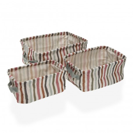 SET 3 CESTAS RECTANGULARES LIGNE