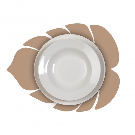 SALVAMANTEL HOJA BEIGE